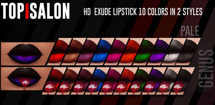TOP1SALON - HD EXUDE LIPSTICK (Genus) PALE BASIC