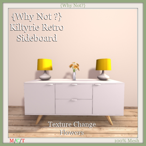 {Why Not ?} Kiltyrie Retro Sideboard-Boxed