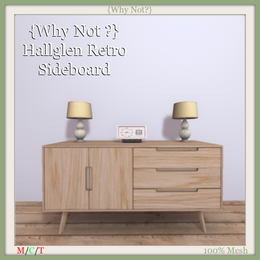 {Why Not ?} Hallglen  Retro Sideboard-Boxed