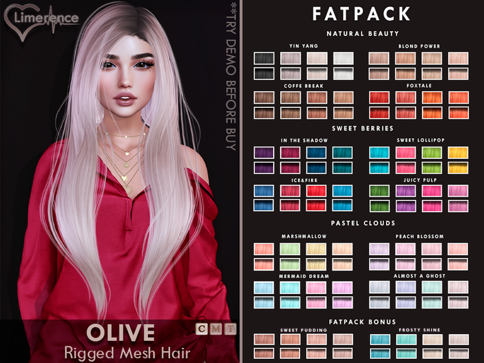 {Limerence} Olive hair-Fatpack