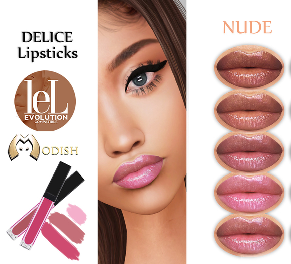 ::Modish:: Delice [Nude] Lelutka Lipstick Set