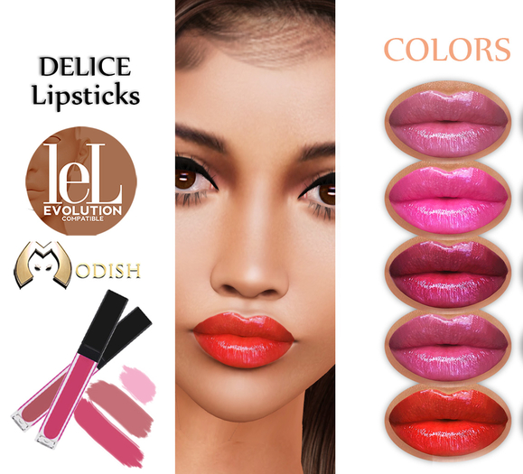 ::Modish:: Delice [Colors] Lelutka Lipstick Set