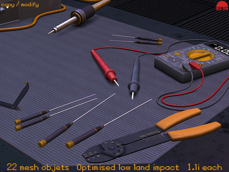 Second Life Marketplace - Electronics Tool Set - REDSUN