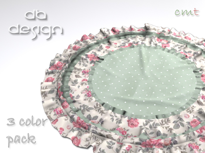 ::db:: Ruffled Round Rug three pack IV (add)