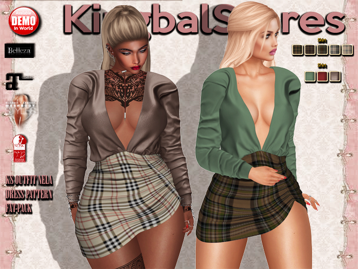 420 KS OUTFIT NELA DRESS PATTERN FAT-PACK