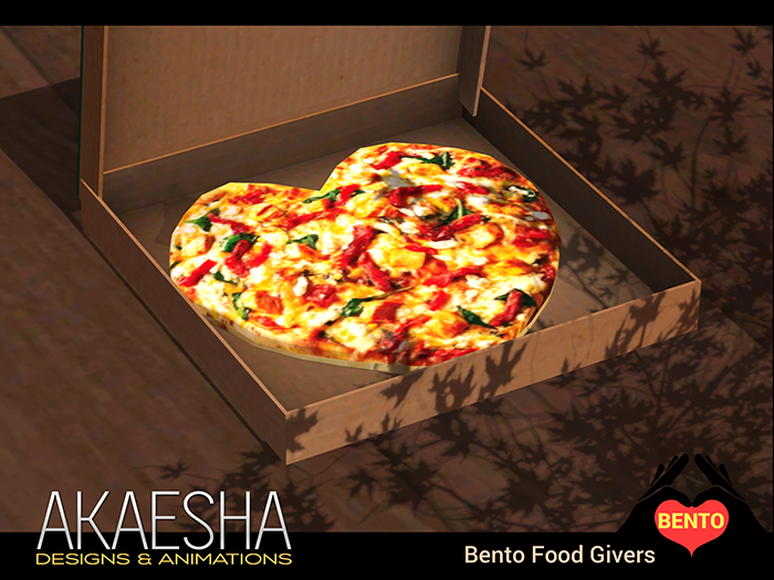 [Akaesha Catering] Heart Pizza in Box Bento Food Giver
