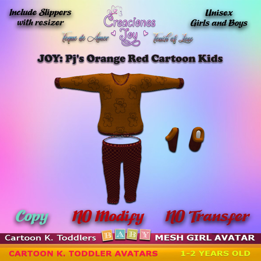 JOY: PJ'S CK Orange Red