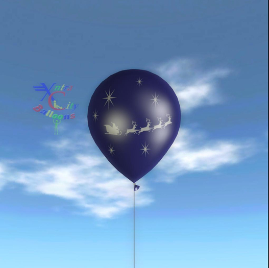 Latex Balloon - Santa and Sleigh