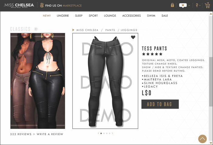 .miss chelsea. DEMO Tess Pants