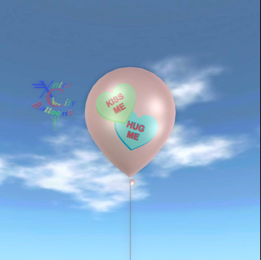 Latex Balloon - Kiss Me Hug Me Candy Hearts