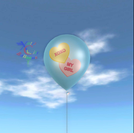 Latex Balloon - XOXO My Girl Candy Hearts