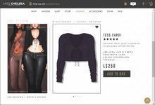 .miss chelsea. Tess Cardi Purple