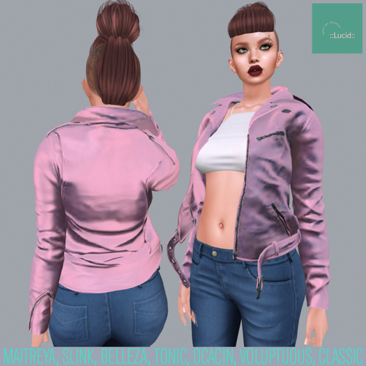 ::Lucid:: Leather Jacket - Bubblegum