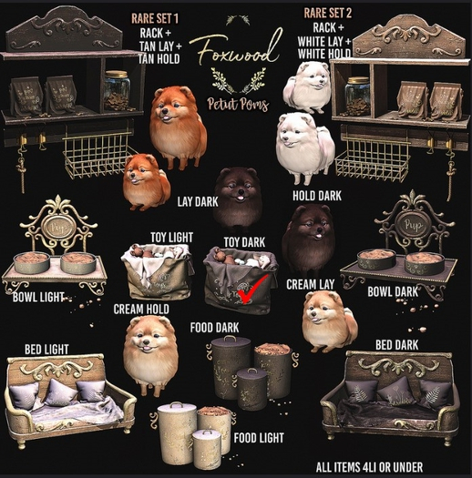 Foxwood - Petit Pom - Rack - Light RARE Lootbox