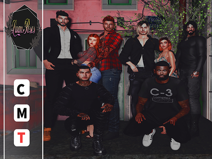 Luan Poses Eight Friends