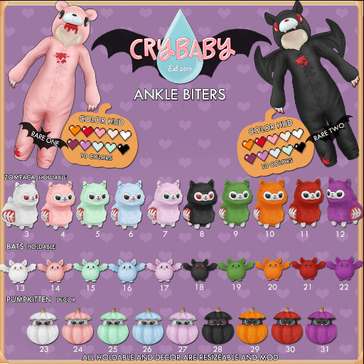20 { CryBaby } Ankle Biters - Fat Bat [Orange]