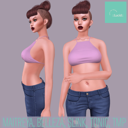 ::Lucid:: Crop Top - Polite PInk