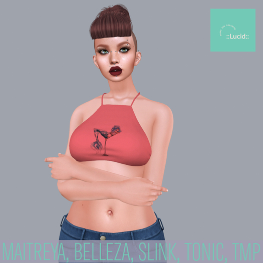 ::Lucid:: Crop Top - Mermaid