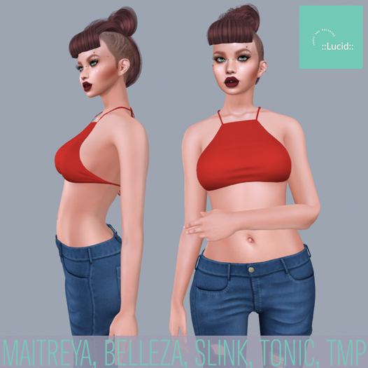 ::Lucid:: Leather Jacket -Scarlet