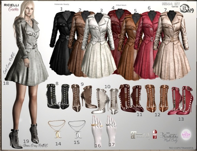 R.icielli GACHA - HEDDA Set Item 14 / Necklace Gold