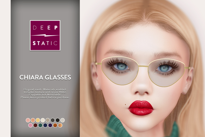 Chiara Glasses by DEEP STATIC - Lazy Sunday Promo