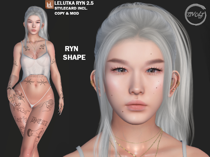 -Tivoli inc - Ryn shape FOR Lelutka Ryn head 2.5 (maitreya & legacy)