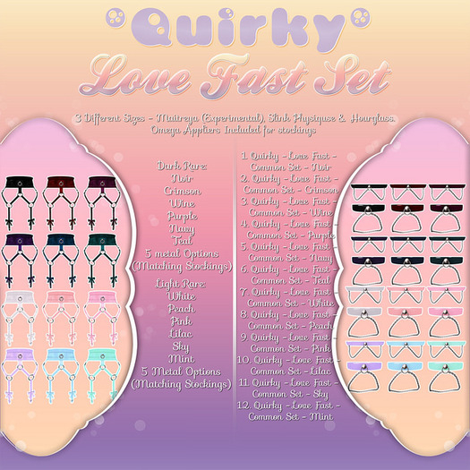 Quirky - Love Fast Set - Crimson - Common - Maitreya