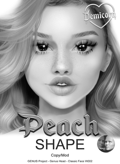{Demicorn} PEACH Shape - Genus DEMO