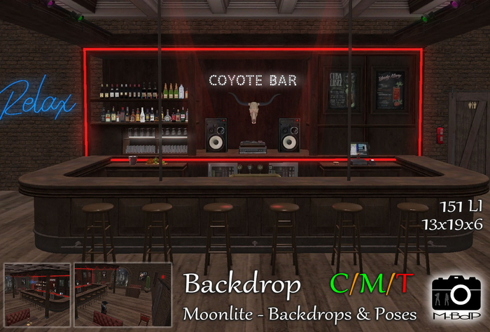 M-BdP - Coyote Bar - Backdrop (no poses)