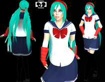 ANIME SAILOR AVATAR-CLASSIC AVATAR-MESH DRESS 5 SIZES