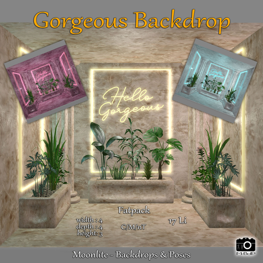 M-BdP - Gorgeous - Backdrop - Fatpack