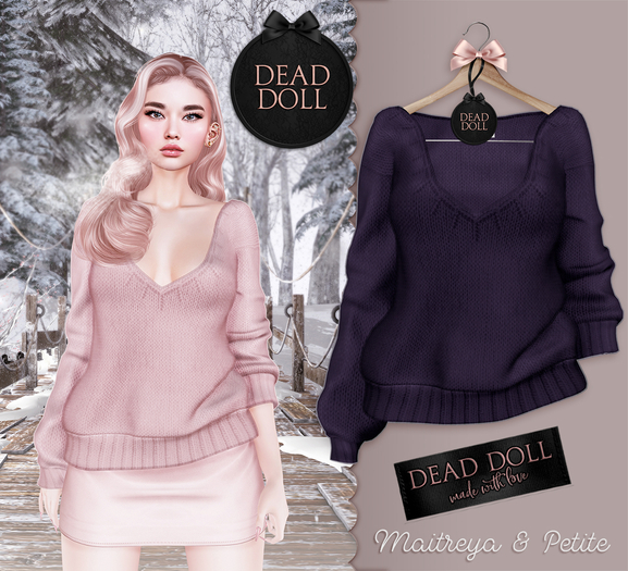 DEAD DOLL - Ruth Sweater - Purple