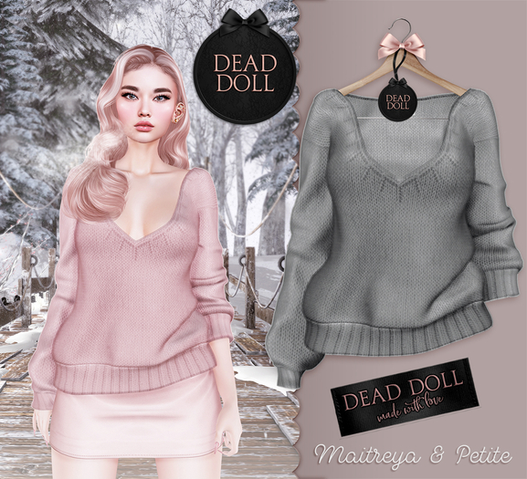 DEAD DOLL - Ruth Sweater - Grey