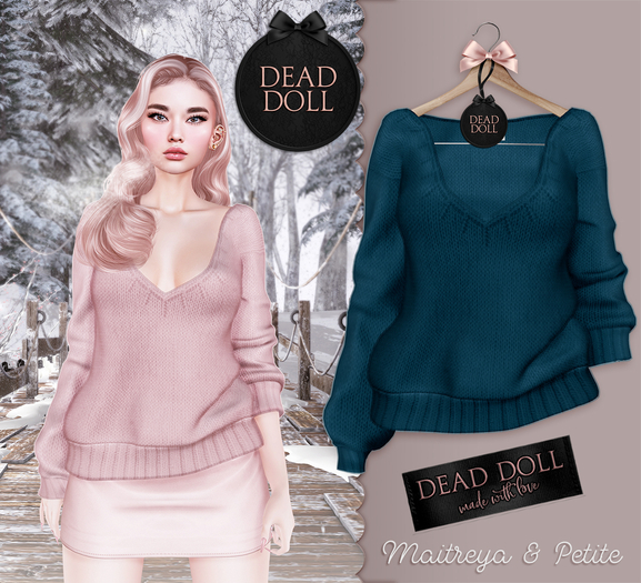DEAD DOLL - Ruth Sweater - Petroleum