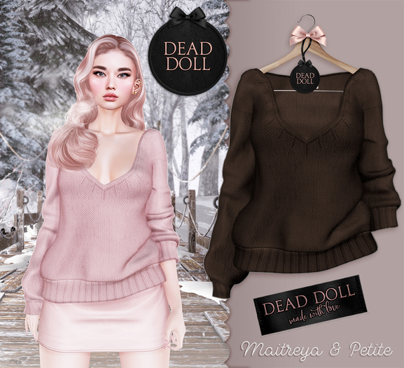 DEAD DOLL - Ruth Sweater - Choco