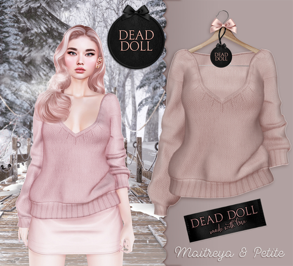 DEAD DOLL - Ruth Sweater - Blush
