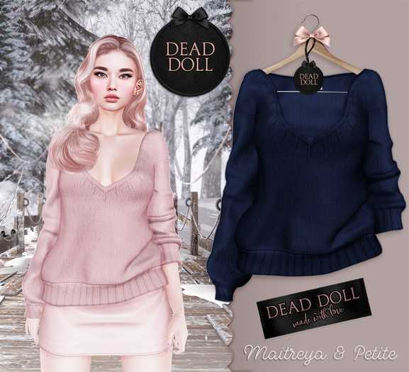 DEAD DOLL - Ruth Sweater - Blue