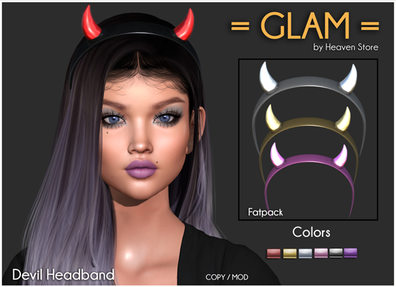 = GLAM = Devil Headband (ADD)