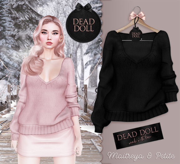 DEAD DOLL - Ruth Sweater - Black