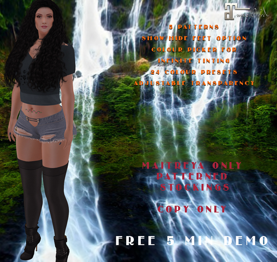 Maitreya Patterned Stockings-DEMO-