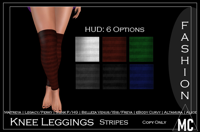 <MC> Knee Leggings Stripes (add me)