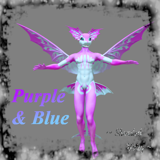Purple and blue dragon