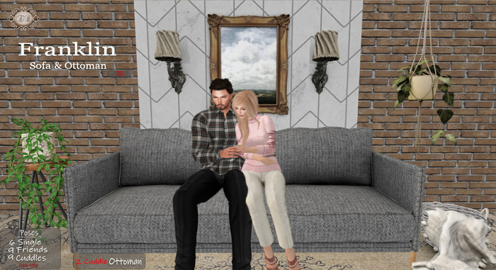 .:Ecce Bellus:. Franklin Sofa & Ottoman BENTO ANIMATED (PG)