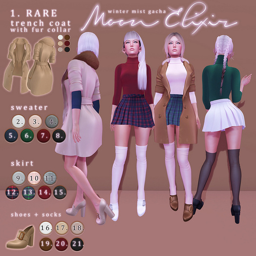 Moon Elixir - Winter Mist - 19 - Lara - Cocoa Shoes & Socks