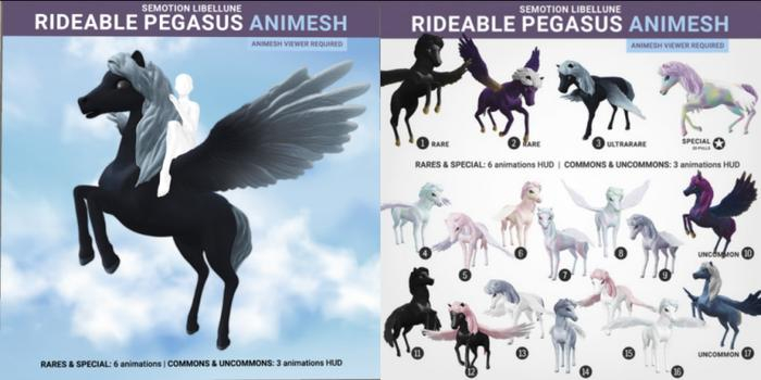 SEmotion Libellune Rideable Pegasus Animesh #14