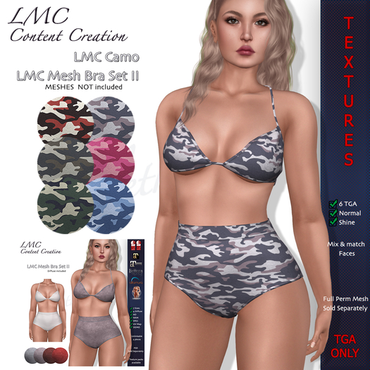 LMC TGA - Camo - Textures for the LMC Bra Set II - 