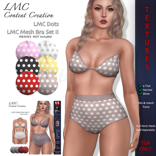 LMC TGA - Dots - Textures for the LMC Bra Set II - 