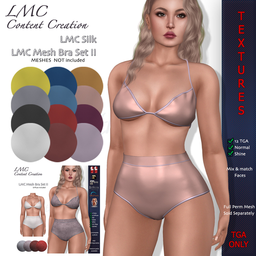LMC TGA - Silk - Textures for the LMC Bra Set II - 