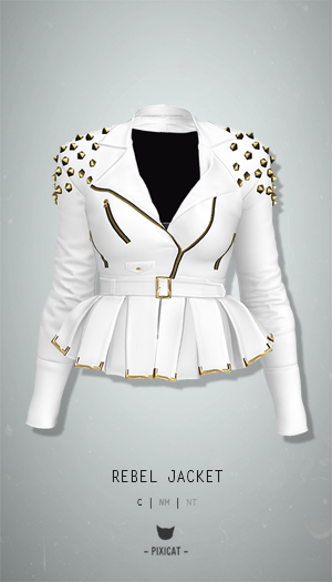 -Pixicat- Rebel Jacket (White)