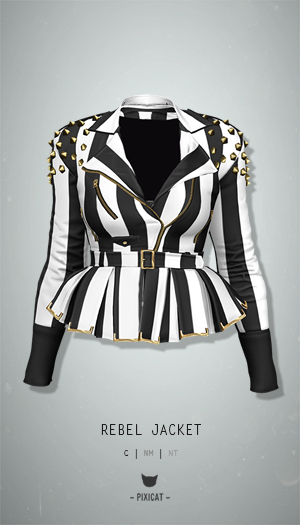 -Pixicat- Rebel Jacket (Stripes)